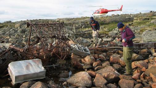 Wreck of Chuck McAvoy's Fairchild 82