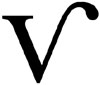 v-ish symbol